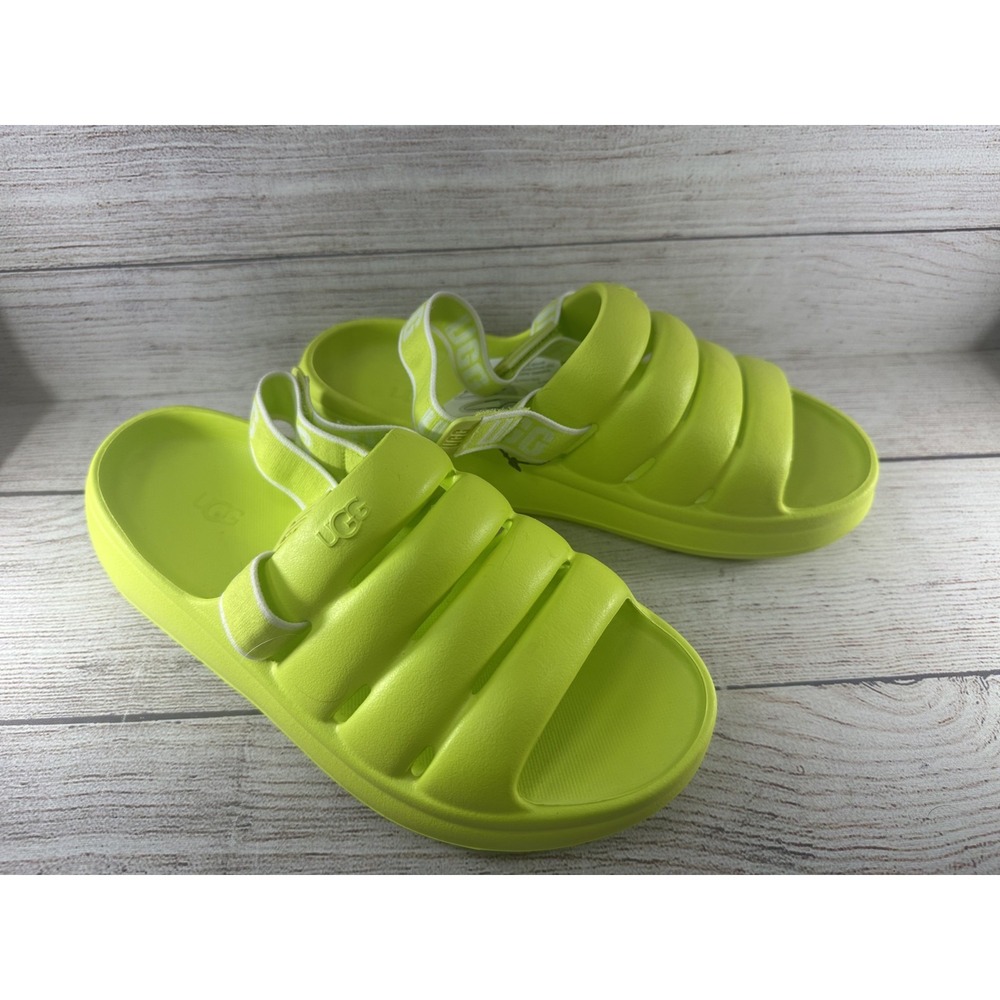 UGG Women's Key Lime Sport Yeah Synthetic Slingback Slide Sandals Size 6